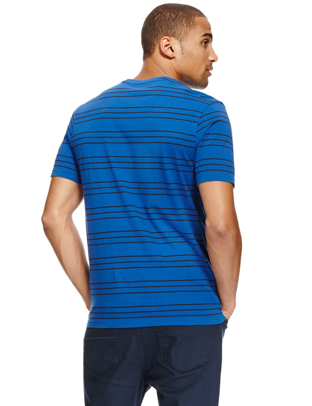 Pure Cotton Slim Fit T-Shirt with StayNEW™ 2 of 3