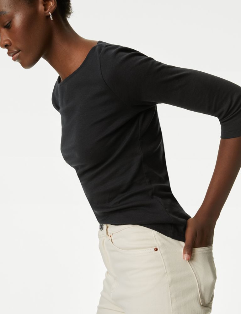 Pure Cotton Slim Fit Top 4 of 5
