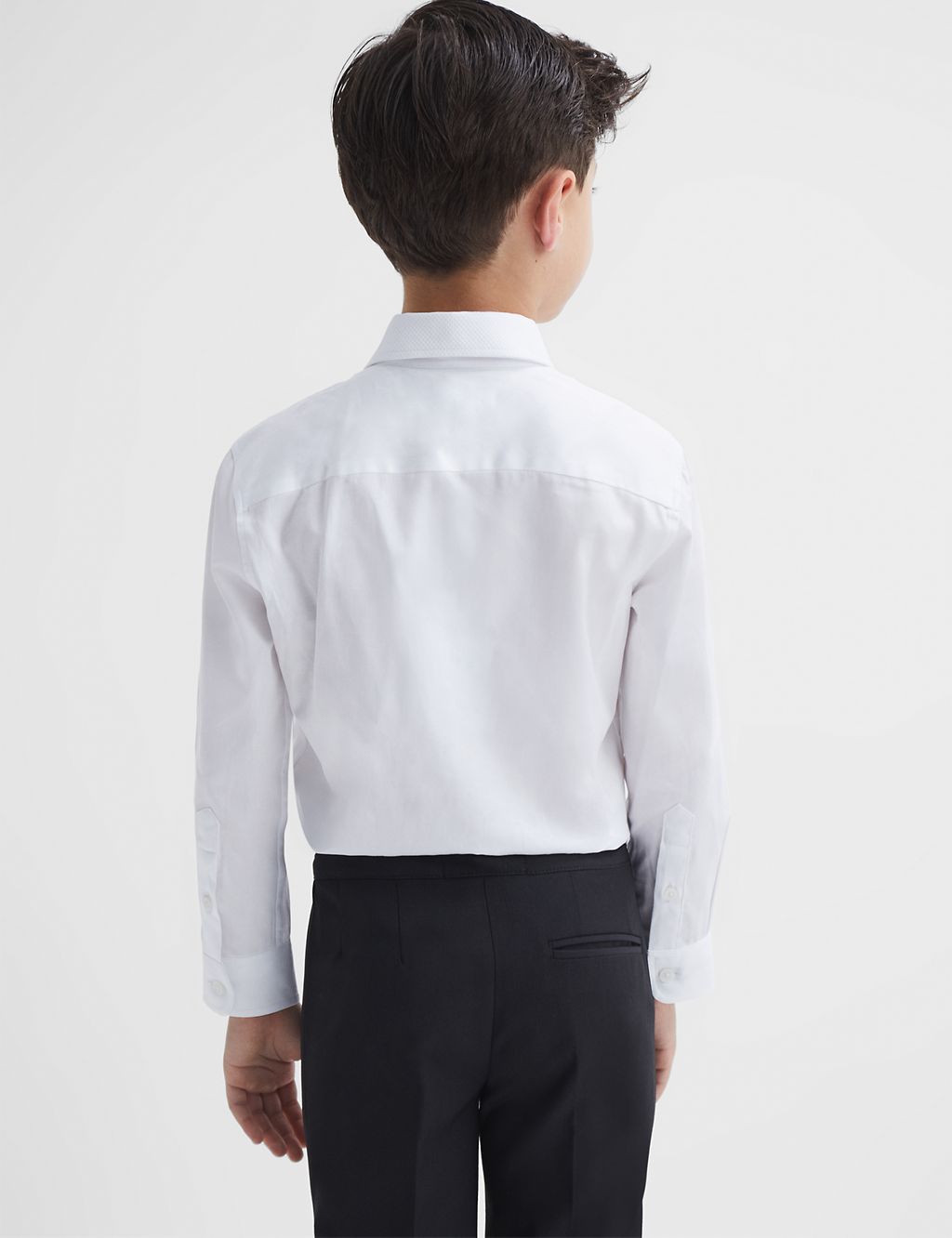 Pure Cotton Slim Fit Tuxedo Shirt (3-14 Yrs) 4 of 5