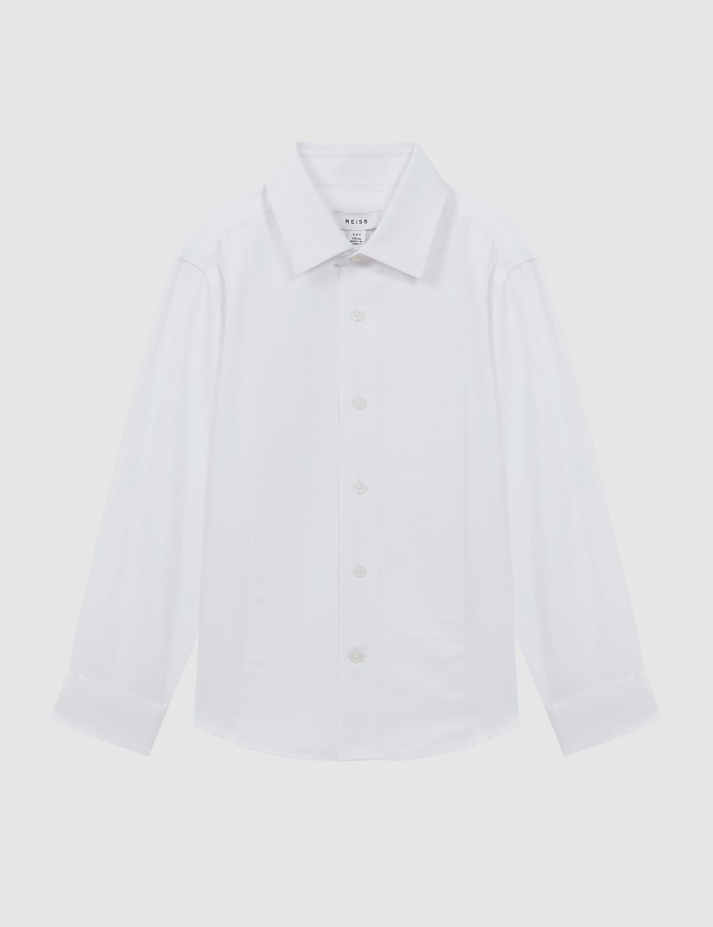 Pure Cotton Slim Fit Tuxedo Shirt (3-14 Yrs) 1 of 5