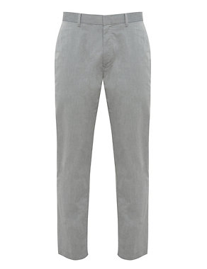Pure Cotton Slim Leg Chino Trousers Image 2 of 5