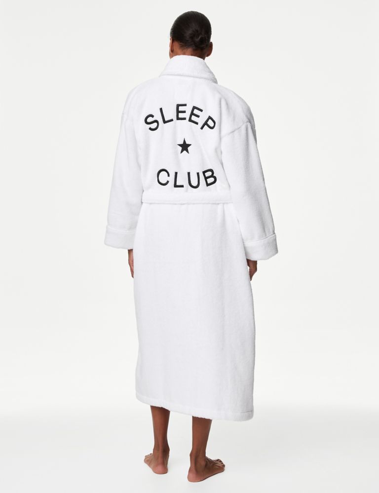 Pure Cotton Slogan Dressing Gown 6 of 6