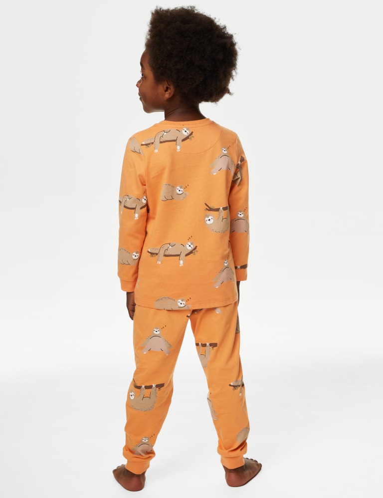 Pure Cotton Sloth Pyjamas (1-8 Yrs) 3 of 5