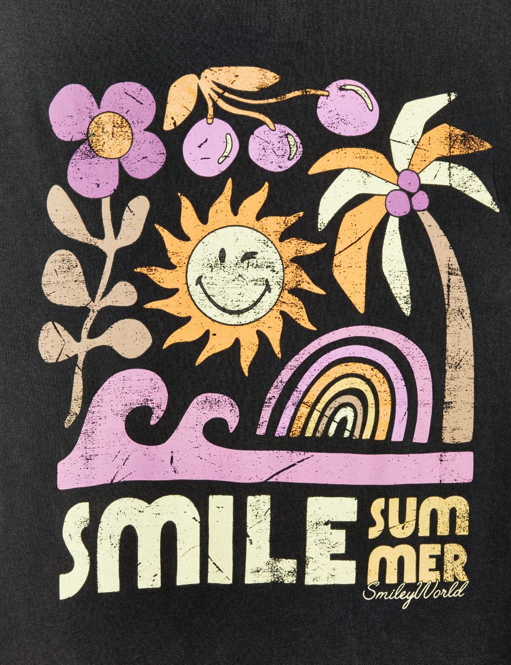 Pure Cotton SmileyWorld® Graphic T-Shirt (6-16 Yrs) 1 of 3