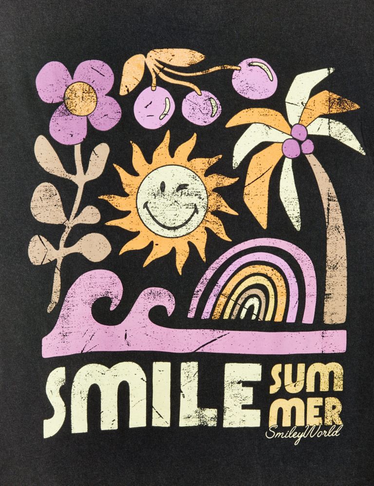 Pure Cotton SmileyWorld® Graphic T-Shirt (6-16 Yrs) 2 of 3