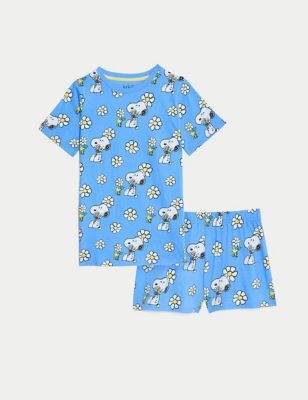 Pure Cotton Snoopy™ Pyjamas (6-16 Yrs) Image 2 of 6