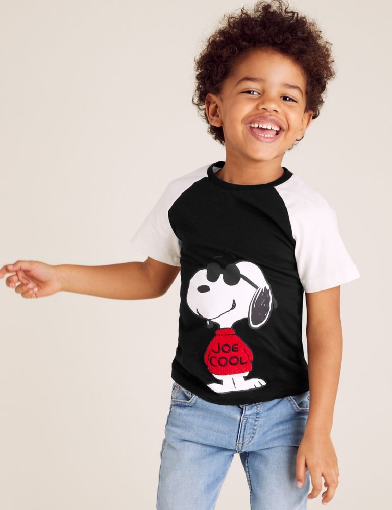 Pure Cotton Snoopy™ T-Shirt (2-7 Yrs) 1 of 5