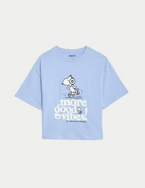 Pure Cotton Snoopy™ T-Shirt (6-16 Yrs) Image 2 of 6