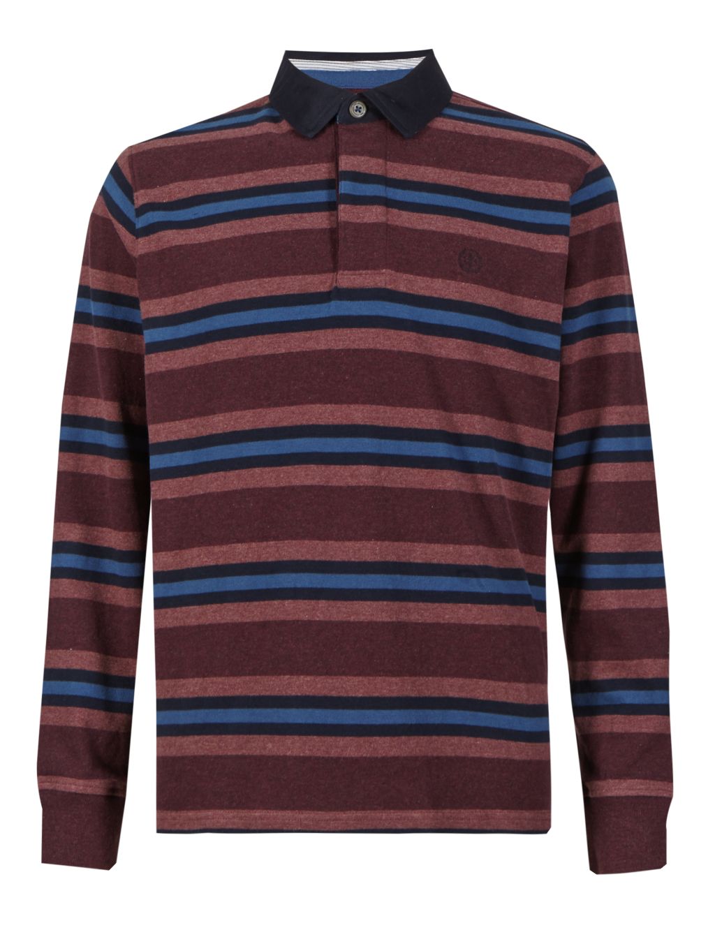 Pure Cotton Soft Touch Striped Rugby Top 1 of 3
