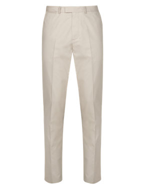 Pure Cotton Soft Touch Tailored Fit Chinos Image 2 of 3