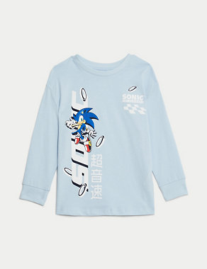 Pure Cotton Sonic The Hedgehog™ Top (2-8 Yrs) Image 2 of 4