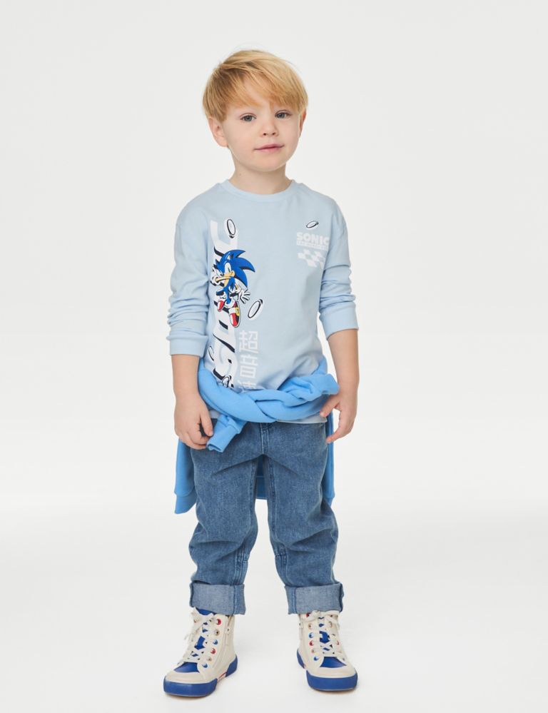 Pure Cotton Sonic The Hedgehog™ Top (2-8 Yrs) 3 of 4