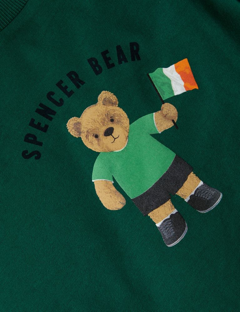 Pure Cotton Spencer Bear™ Ireland T-Shirt (2-7 Yrs) 2 of 3