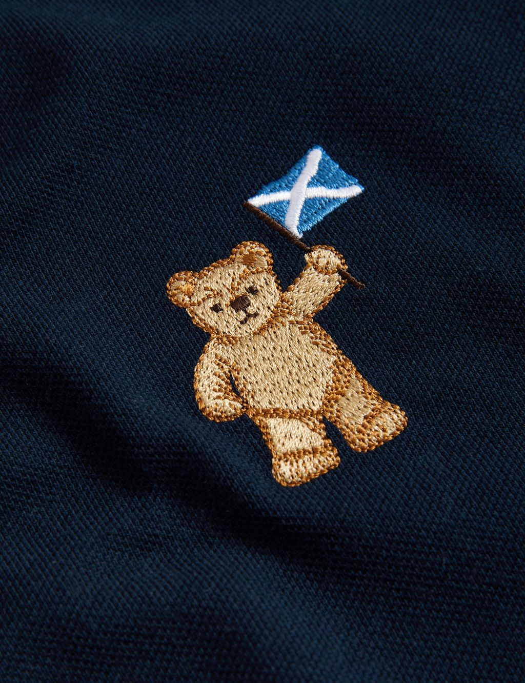 Pure Cotton Spencer Bear™ Scotland Polo Shirt 6 of 6