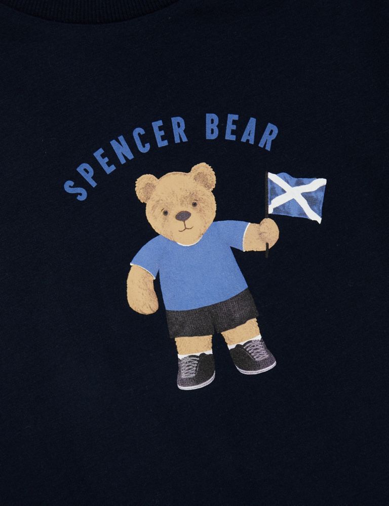 Pure Cotton Spencer Bear™ Scotland T-Shirt (2-7 Yrs) 2 of 3