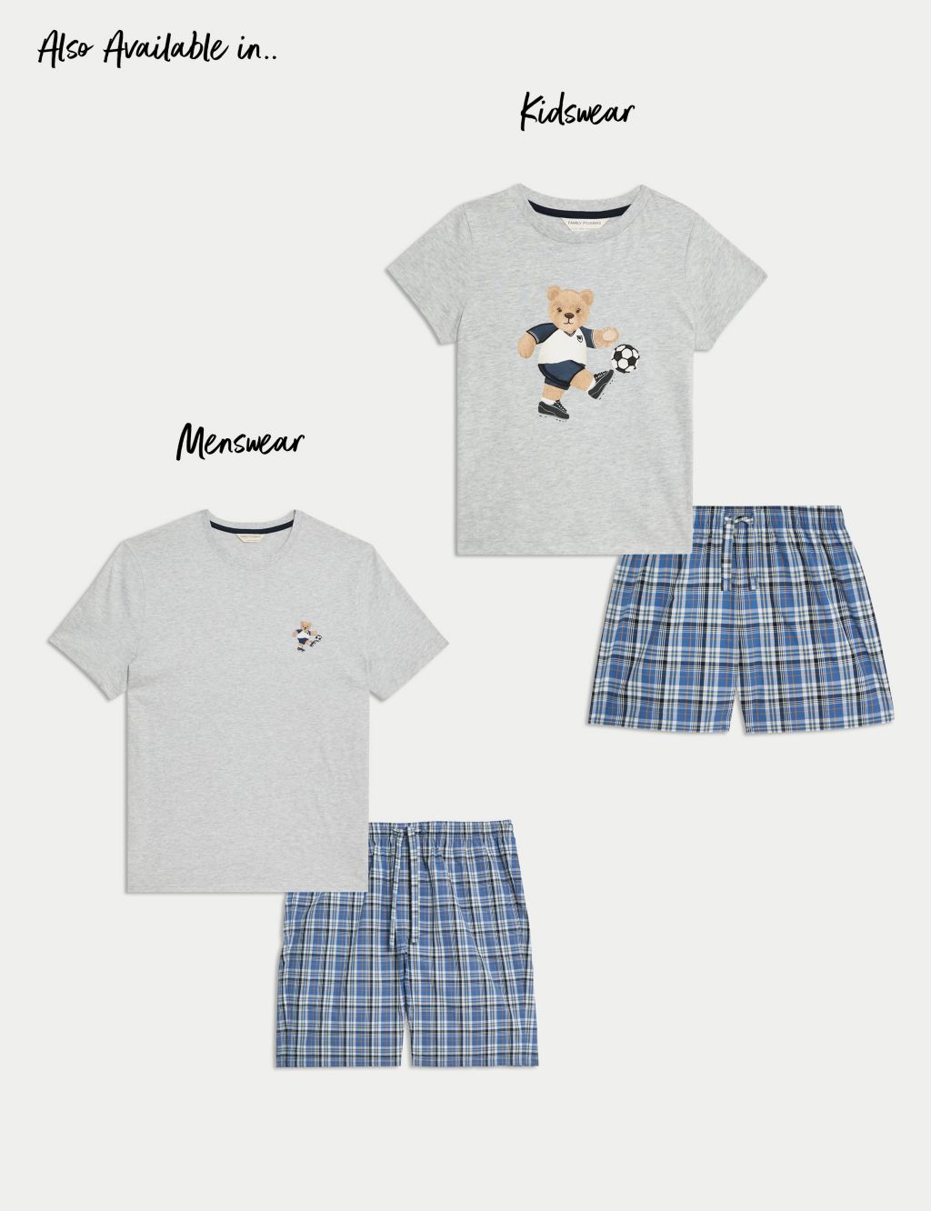 Pure Cotton Spencer Bear Pyjama Set 5 of 8