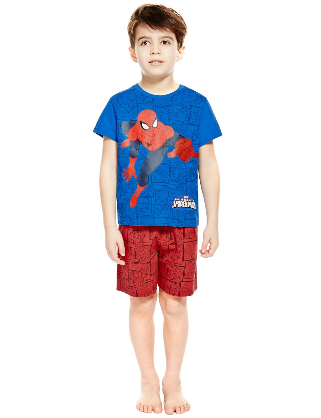 Pure Cotton Spider-Man™ Short Pyjamas (1-10 Years) 3 of 3
