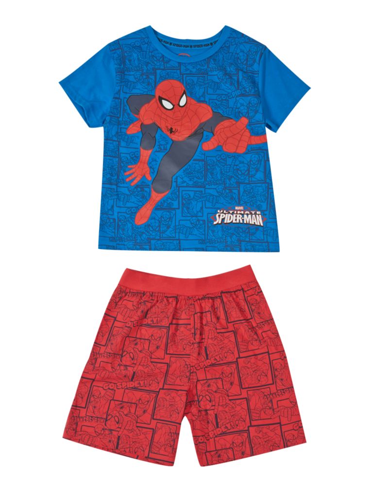Pure Cotton Spider-Man™ Short Pyjamas (1-10 Years) 2 of 3