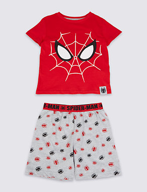 Pure Cotton Spider-Man™ Short Pyjamas (2-10 Years) Image 2 of 4