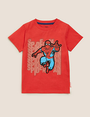 Pure Cotton Spider-Man™ T-Shirt (2-7 Yrs) Image 2 of 5