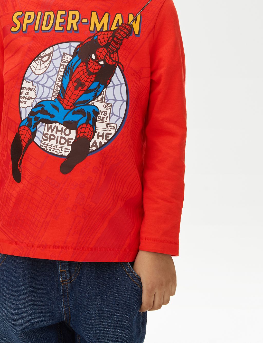 Pure Cotton Spider-Man™ Top (2-8 Yrs) 2 of 5