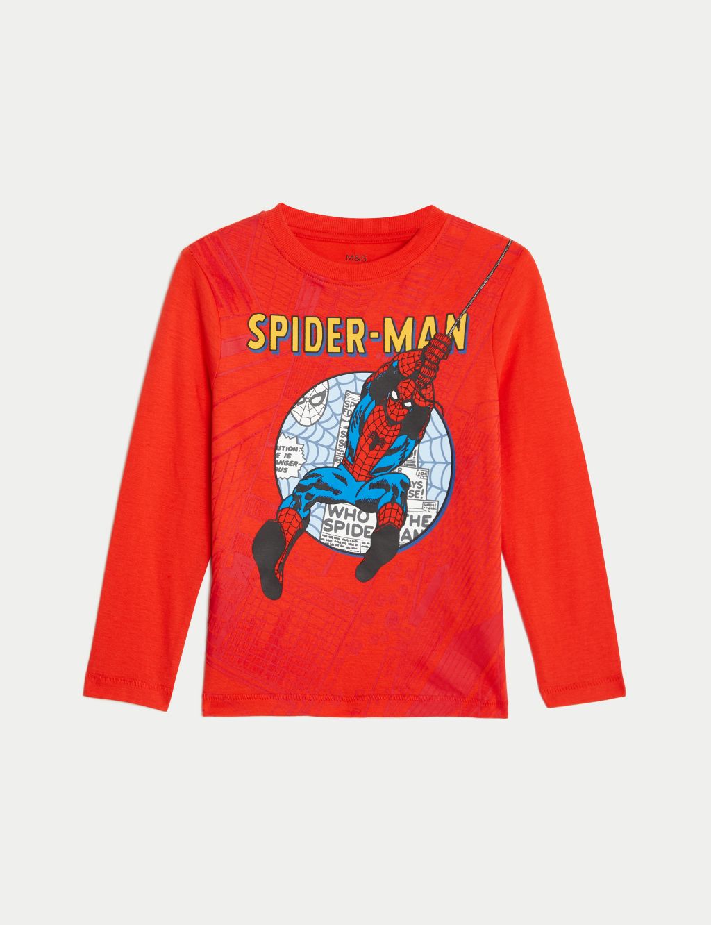 Pure Cotton Spider-Man™ Top (2-8 Yrs) 1 of 5