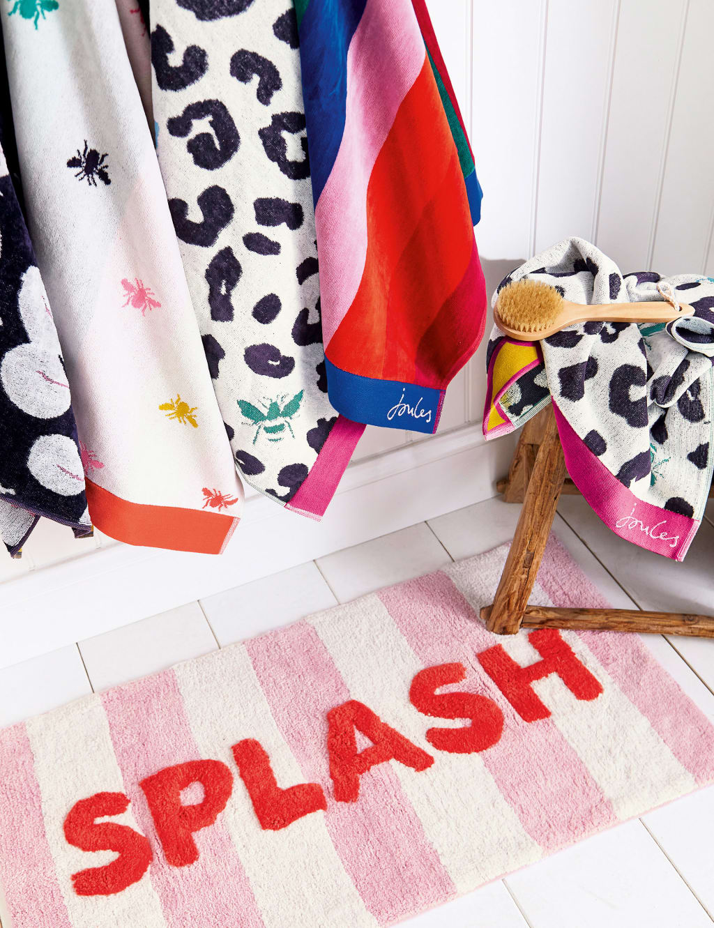 Pure Cotton Splash Bath Mat Joules M&S
