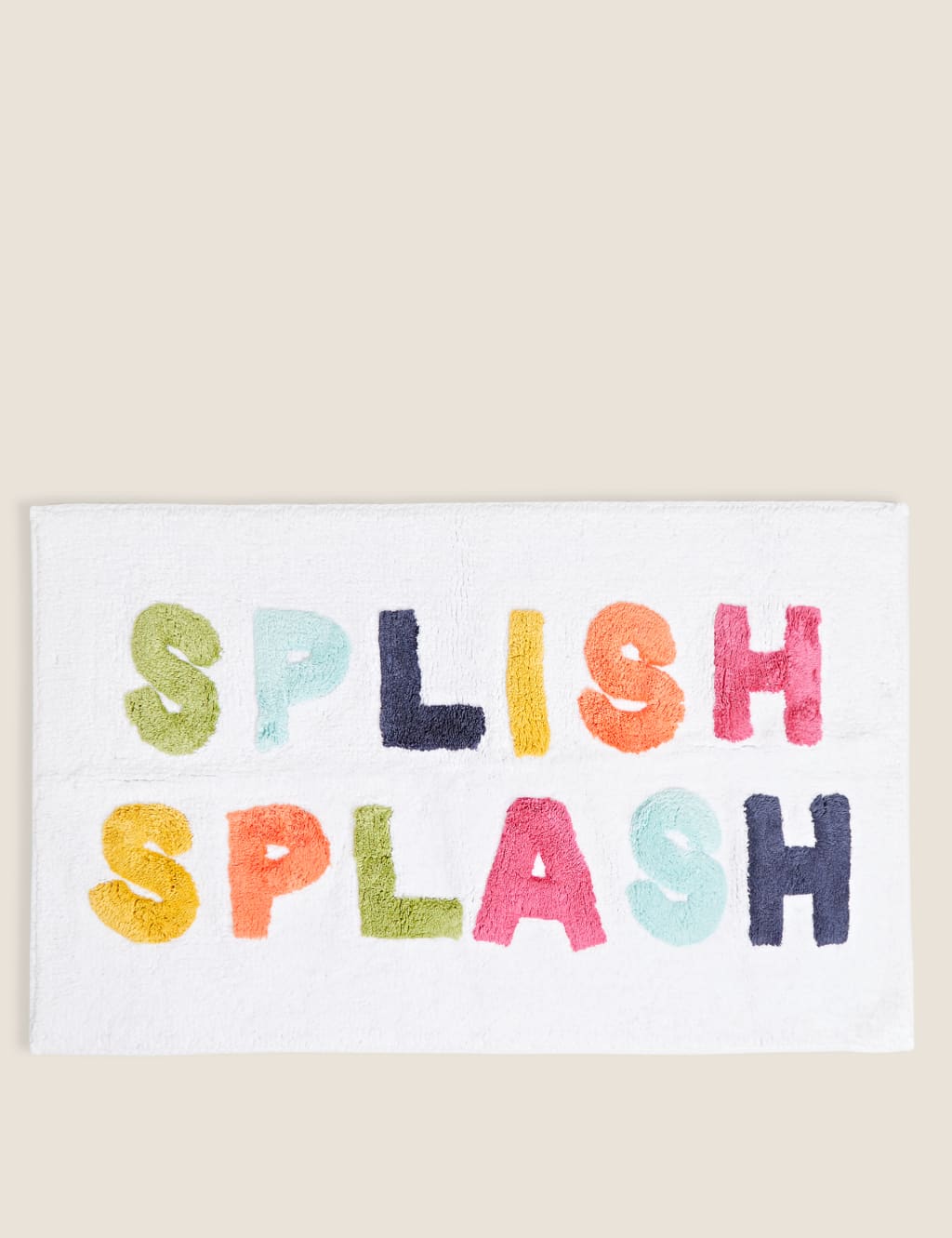 Pure Cotton Splish Splash Bath Mat M&S Collection M&S
