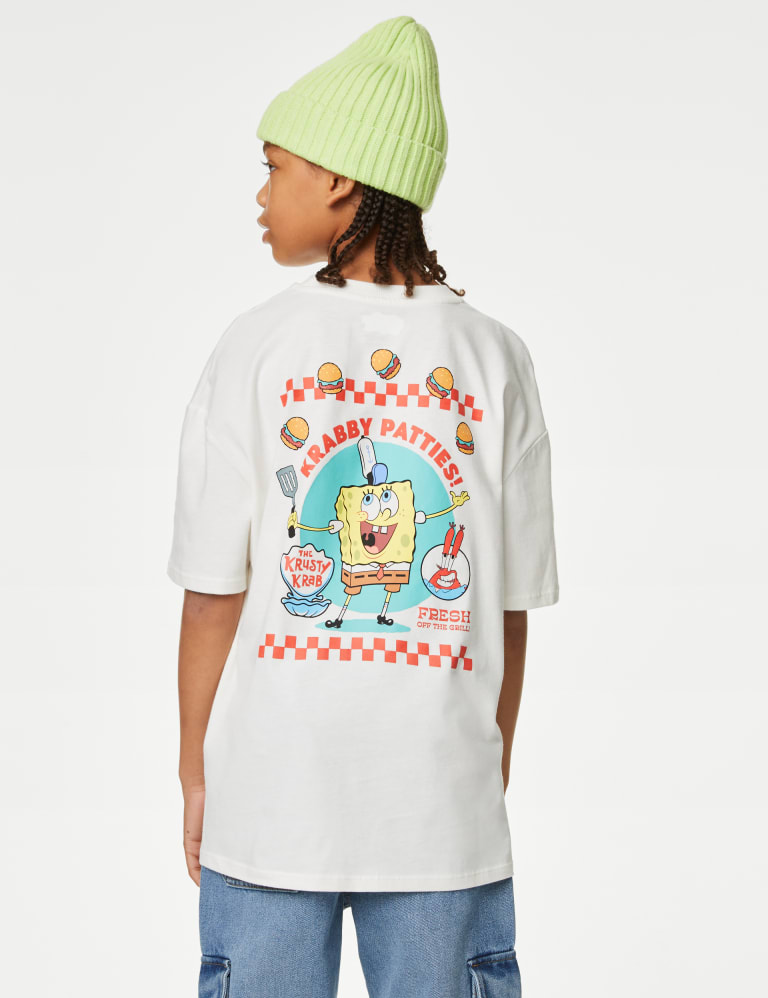 Pure Cotton SpongeBob SquarePants™ T-Shirt (6-16 Yrs) 1 of 5