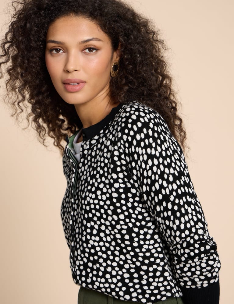 Spotty cardigan discount