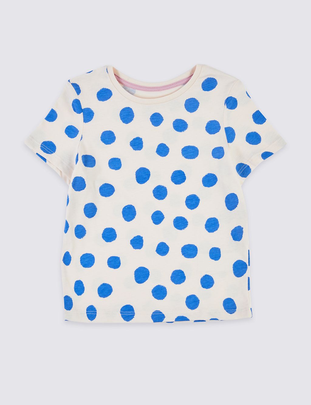 Pure Cotton Spot Print T-Shirt (3 Months - 7 Years) 1 of 4
