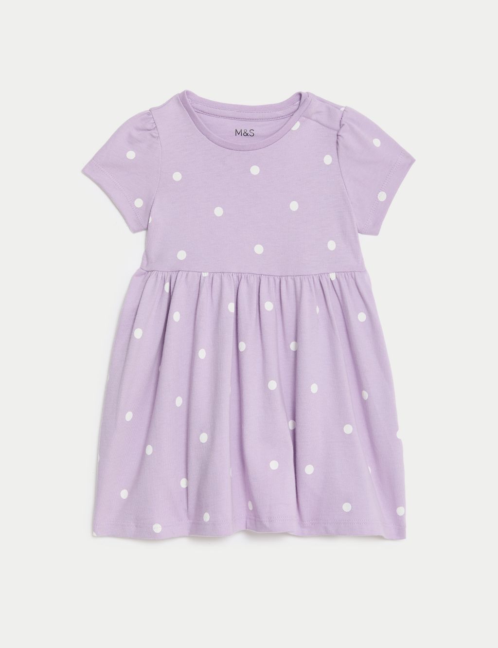Pure Cotton Spotted Dress (0-3 Yrs) 3 of 3