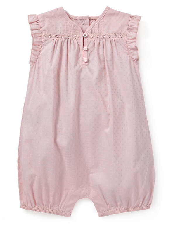 Pure Cotton Spotted Onesie Image 1 of 2