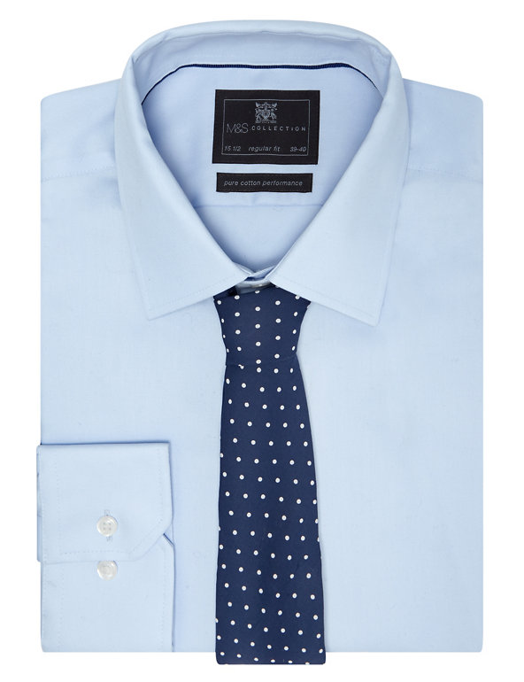 Pure Cotton Spotted Tie Image 1 of 2