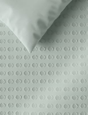 Pure Cotton Spotty Textured Bedding Set Image 2 of 5