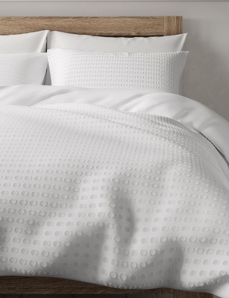 Pure Cotton Spotty Textured Bedding Set 4 of 4