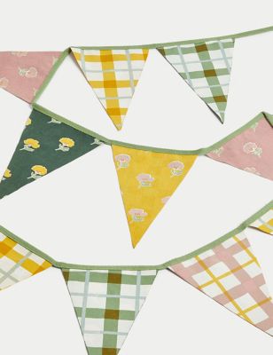 Pure Cotton Spring Floral Bunting Image 2 of 4