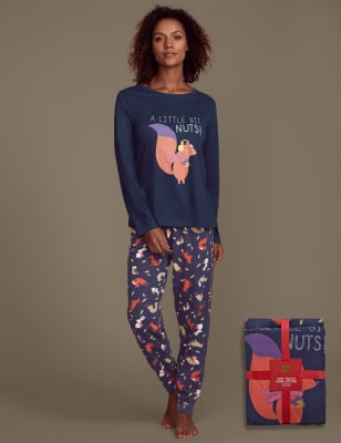 Squirrel print online pajamas