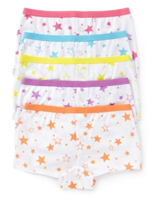 Pure Cotton Star Boxers (5-14 Years) Image 1 of 1
