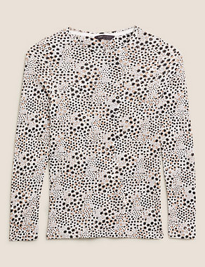 Pure Cotton Star Print Regular Fit Top Image 2 of 4