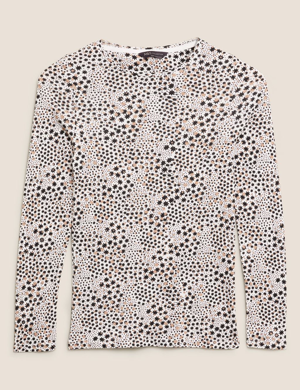 Pure Cotton Star Print Regular Fit Top 1 of 4