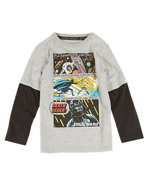 Pure Cotton Star Wars™ Darth Vader T-Shirt (2-8 Years) Image 2 of 3