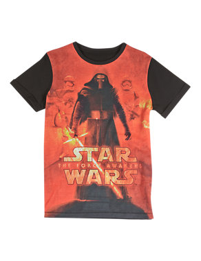 Pure Cotton Star Wars™ Kylo Ren T-Shirt (5-14 Years) Image 2 of 3