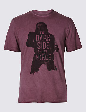 Pure Cotton Star Wars™ Slogan T-Shirt Image 2 of 3