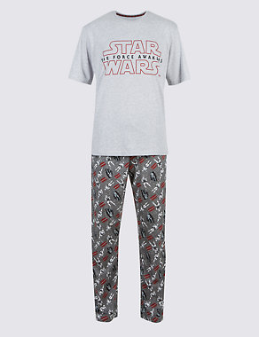 Pure Cotton Star Wars™ T-Shirt & Trousers Set Image 2 of 4