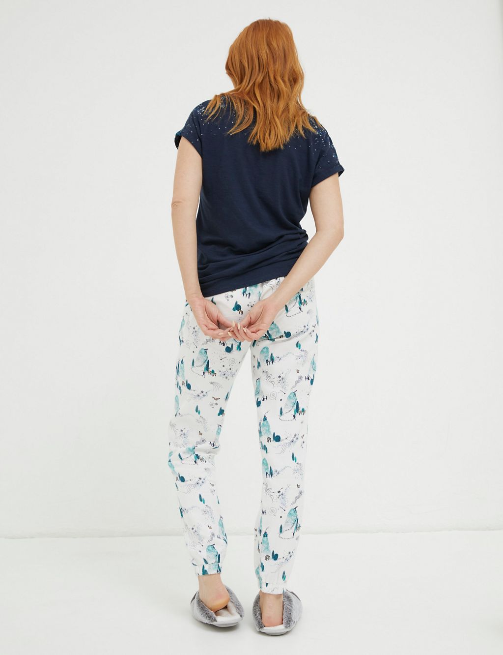 Pure Cotton Stargazer Print Pyjama Bottoms | FatFace | M&S
