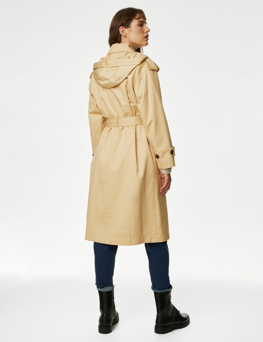 Pure Cotton Stormwear™ Longline Trench Coat M&S Collection M&S