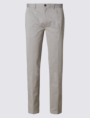 Pure Cotton Straight Fit Chinos Image 2 of 3