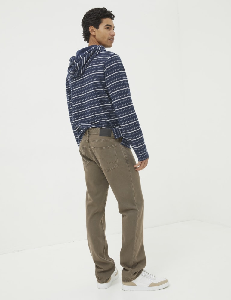 Pure Cotton Straight Fit Jeans