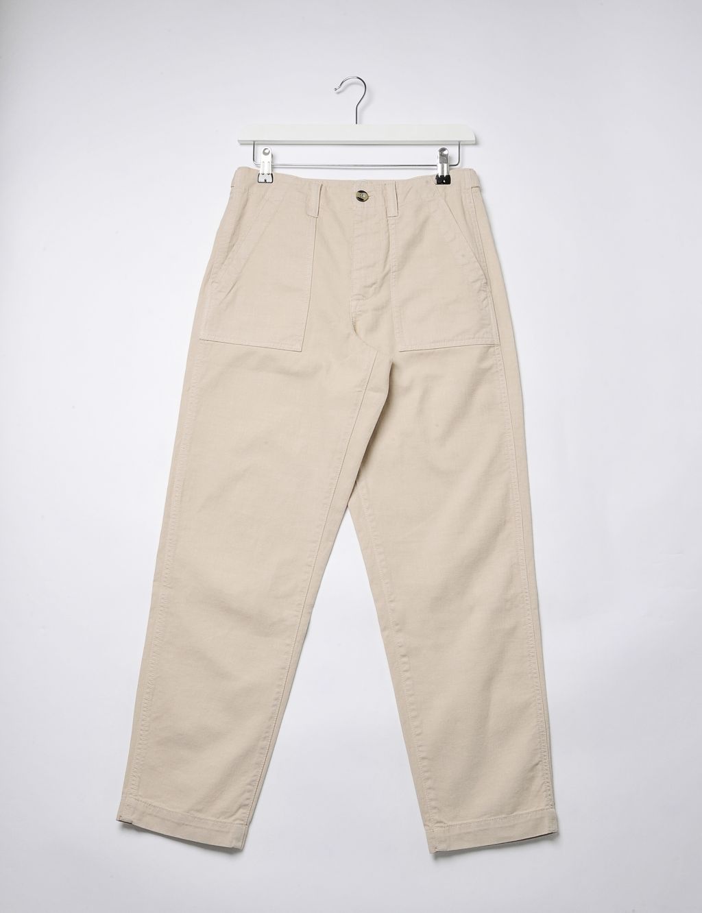 Pure Cotton Straight Leg Ankle Grazer Chinos 1 of 5